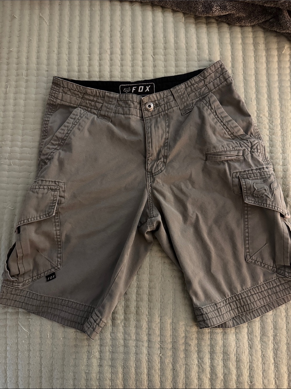 Fox Men's Taupe Gray Cargo Shorts